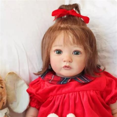 Realistic Reborn Baby Doll With Hand Rooted Hair Finished Doll Gift