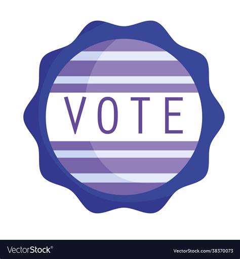 Vote Election Emblem Royalty Free Vector Image