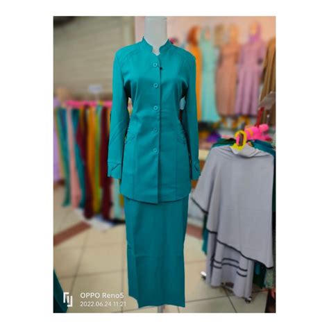 Jual SETELAN BLAZER BAJU SERAGAM TOSCA POLOS READY STLN ROK CELANA BY