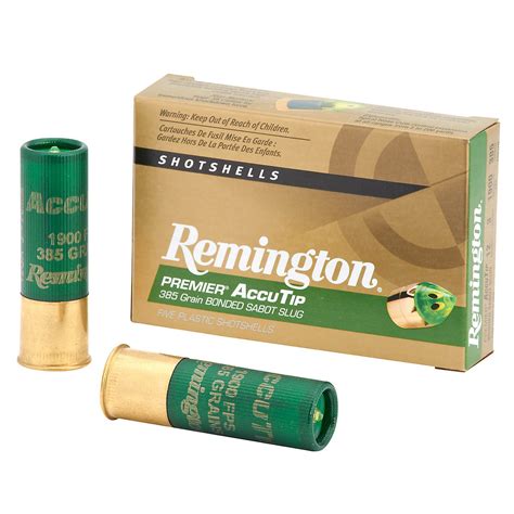 Remington Premier Accutip Gauge Grain Bonded Sabot Slugs Ammo