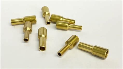 Brass Crimp Ferrule Machined With Swish Style Cnc Lathe Youtube