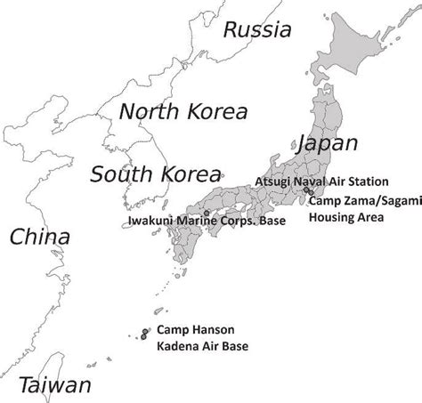 Us Military Bases Japan Map