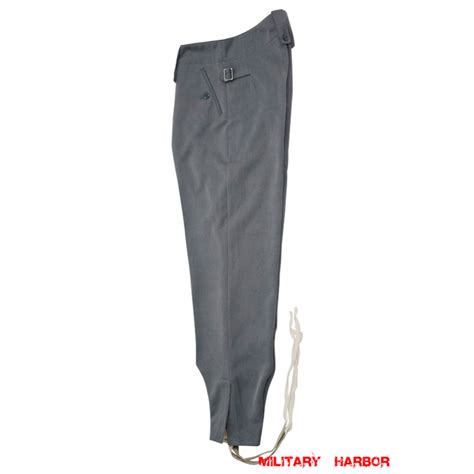 Wwii German Ss M43 Stone Grey Gabardine Trousers Keilhosengabardine Ss Trousers Military Harbor