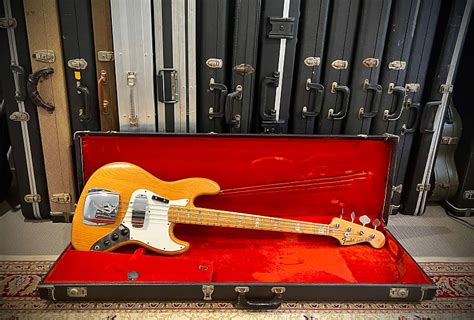 1974 Fender Jazz Bass Natural Finish Ohsc Reverb España