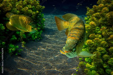 Golden Arowana Stock Photo | Adobe Stock