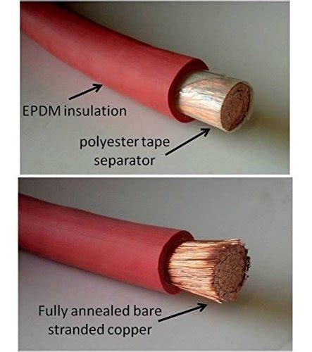 6 Calibre 6 Awg 15 Pies Rojo 15 Pies Batería De Soldadura Ne Cuotas