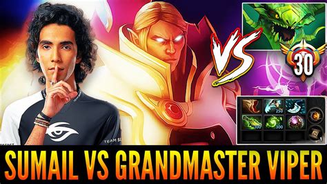 Sumail Insane Invoker Gameplay Vs Grandmaster Viper Mid Hunting