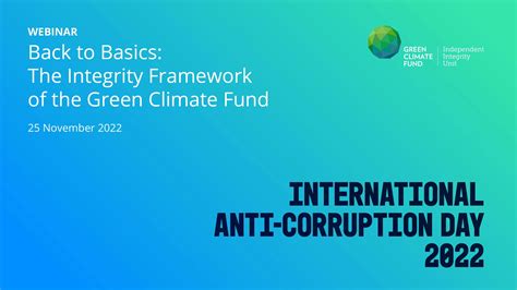 Iacd 2022 At Gcf Independent Integrity Unit Green Climate Fund