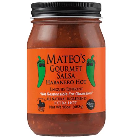 Mateos Gourmet Habanero Extra Hot Salsa Food E Concepts