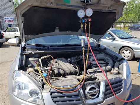 Замена трубки высокого давления кондиционера — Nissan Qashqai (1G), 1,6 ...