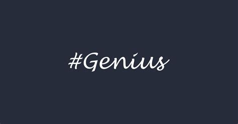 Genius Word Hashtag Design Genius Kids Hoodie Teepublic