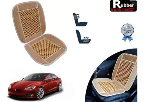 Cubre Respaldo Beige Asiento Bolitas Model S 2022 Envío gratis