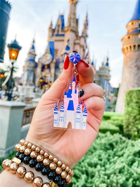 Cinderella Castle Earrings Disney Castle Earrings Wdw 50th Etsy