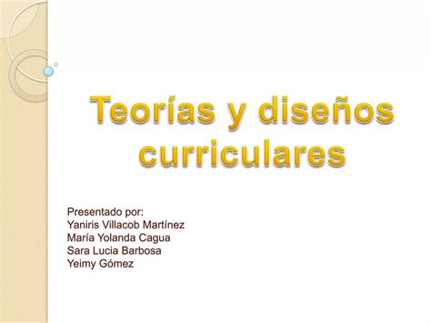 Presentacion Tipos De Dise Os Curriculares Ppt Descarga Gratuita