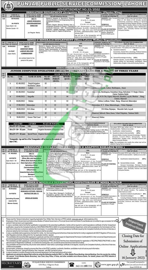 Ppsc Jobs 2023 In Pakistan Upcoming Latest Vacancies Online Apply