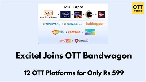 Excitel Joins Ott Bandwagon Offers Broadband Plan With Disney Hotstar