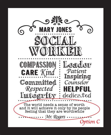 Social Worker T A Truly Great Social Worker Art Print Mr Rogers