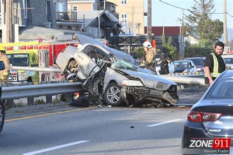 Ch Teau Richer L Accident Sur Le Boulevard Sainte Anne Est Mortel