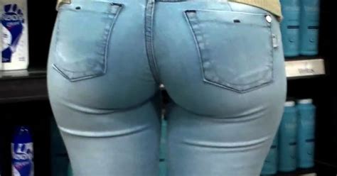 Perfect Round Ass In Tight Jeans Very Hot