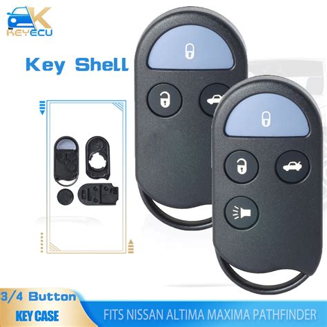 KEYECU Carcasa De Llave Remota Fob 3 4 N Para Nissan Altima Maxima