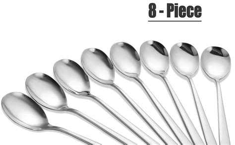 8 Pieces Stainless Steel Korean Spoons With Long Handles8