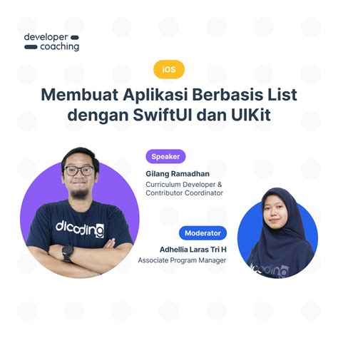 Dicoding Developer Coaching 121 Ios Membuat Aplikasi Berbasis List Dengan Swiftui Dan Uikit