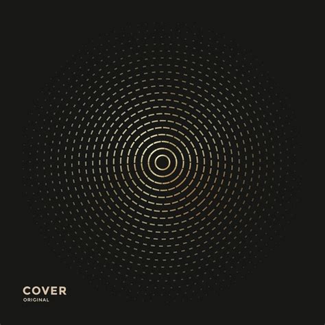 Premium Vector Gold Circles On Black Background Golden Line Round Shape