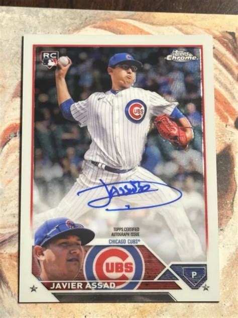 Topps Chrome Update Javier Assad Ra Ja Rookie On Card Auto