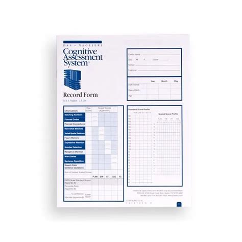 CAS Das Naglieri Cognitive Assessment System