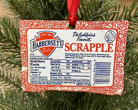 Habbersett Scrapple Jawnament Ornament - Etsy