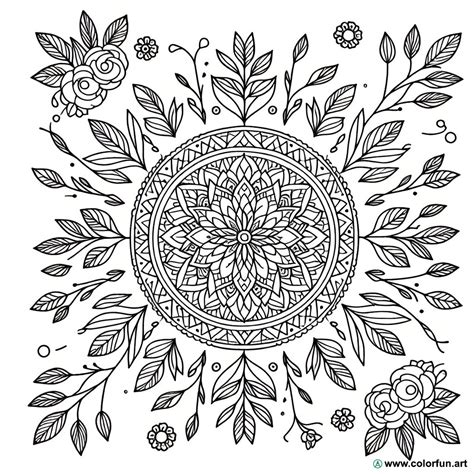 Coloriage Dun Mandala Rose à Télécharger Ou à Imprimer Gratuitement