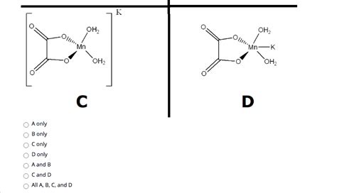 Solved Which Of The Following Are Isomers Of Potassium Chegg