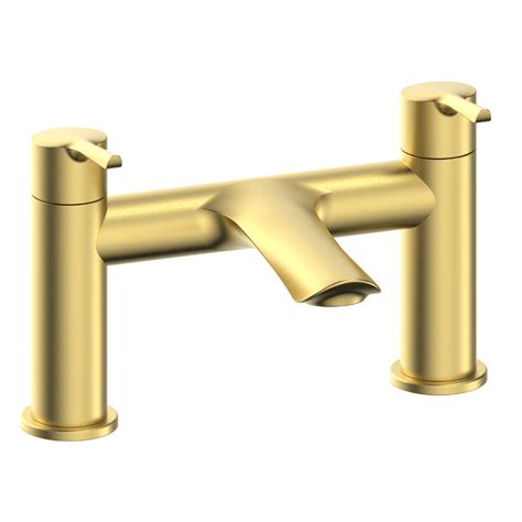 Nefyn Brushed Brass Bath Filler Bathroom Point