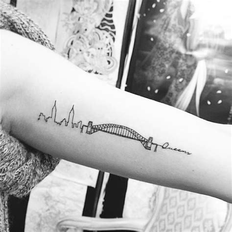 Skyline Outline Tattoo