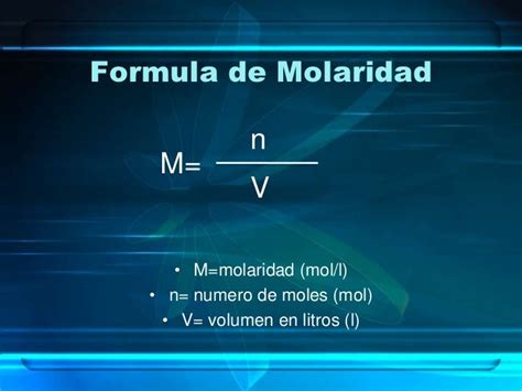 Molaridad