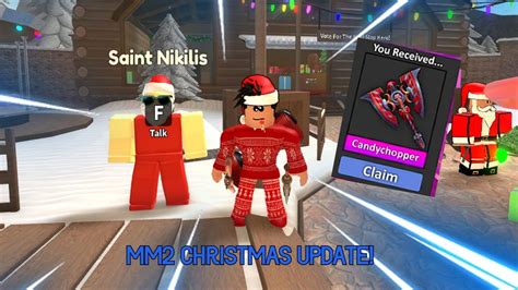 Mm2 Christmas Update 2021 New Godlies Youtube