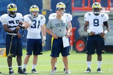 Images From Michigan Football Fall Camp Practice At Al Glick Field House