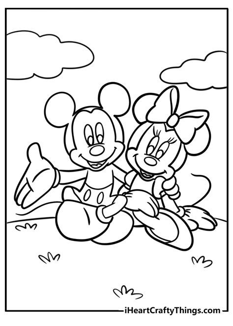 Minnie Mouse And Mickey Mouse Coloring Pages Summer 47 Minnie Mouse