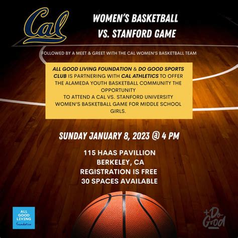 Cal Women's Basketball Meet & Greet – Do Good Sports Club