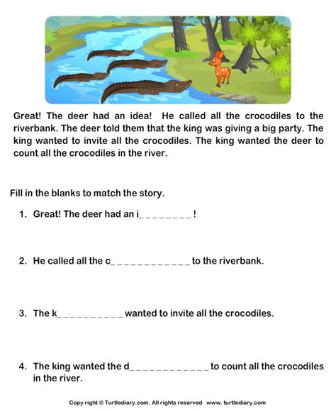 Download And Print Turtle Diarys Read Comprehension Deer And