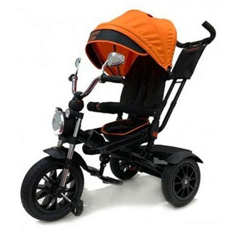 Велосипед детский 3х колесный темно-синий с ручкой Lexus trike Moto ...