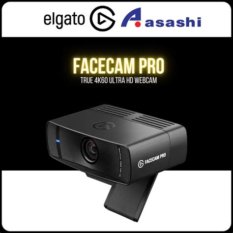 Corsair Elgato Facecam Pro True 4K60 Ultra HD Webcam Shopee Malaysia