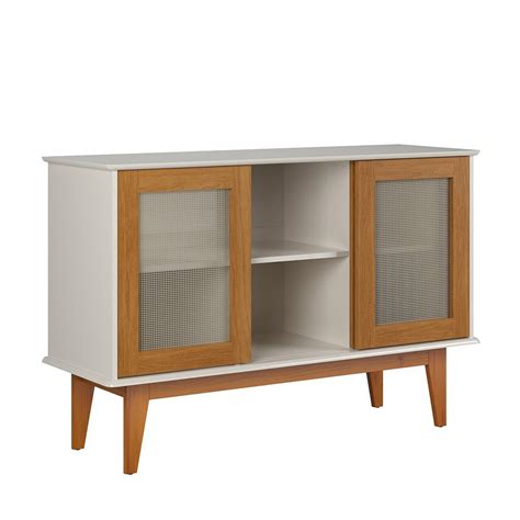 Aparador Buffet Detroit Portas Off White Nature Tebarrot