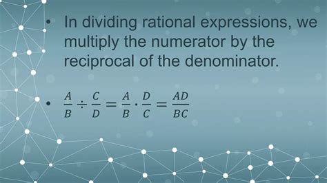 Multiplying And Dividing Rational Algebraic Expressions Ppt