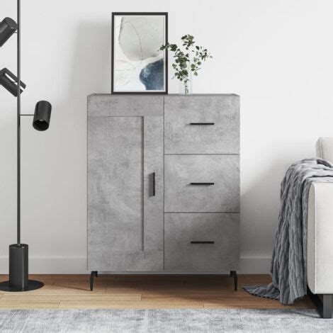 Vidaxl Buffet Gris B Ton X X Cm Bois D Ing Nierie