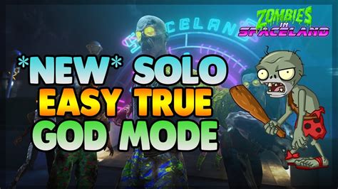 NEW SOLO EASY TRUE GOD MODE GLITCH ZOMBIES IN SPACELAND 1 09 EASY