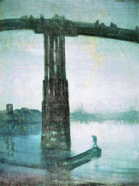 Top Quality Art - Nocturne-Blue and Gold-Old Battersea Bridge Painting ...