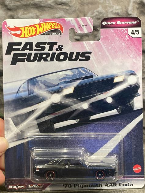 Skala Hot Wheels Premium Fast Furious Plymouth AAR Cuda YAKOL