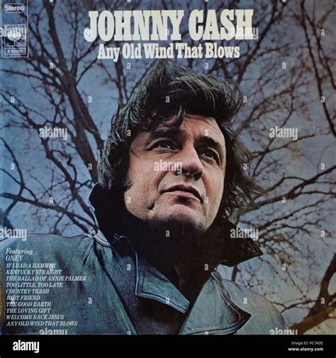 Johnny Cash - Any Old Wind That Blows - Vintage vinyl album cover Stock ...