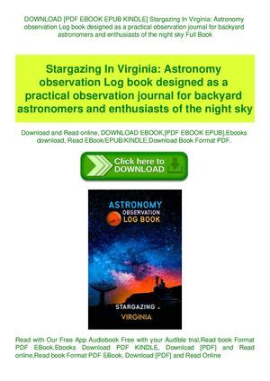 Calaméo Stargazing In Virginia Astronomy Observation Log Book